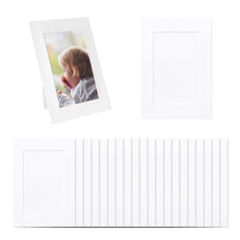 Load image into Gallery viewer, Monolike Slim&Light Standing Paper Photo Frame 4x6 White 20 pcak - Fits 4"x6" Pictures
