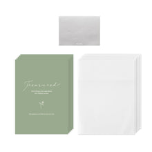 Load image into Gallery viewer, Monolike Paper Frame Photo Card Soft, Olive 5P SET - 4x6 Inch Picture Frame Note Card, Greeting cards, Assorted Happy Birthday, Thank you, Gift