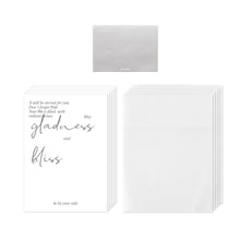 Load image into Gallery viewer, Monolike Paper Frame Photo Card Soft, White 5P SET - 4x6 Inch Picture Frame Note Card, Greeting cards, Assorted Happy Birthday, Thank you, Gift