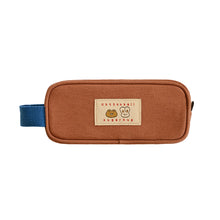 Load image into Gallery viewer, Monolike Unmatched Friends Butter Pencil Case, Orange - Structured Square Desk Organizer, Large Capacity Aesthetic Stationery Pouch & Makeup Brush Bag