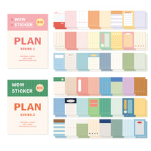 Load image into Gallery viewer, Monolike Big Wow Sticker Plan Series.1 + Series.2 Set - Big Size Cute Stickers, Square Stickers