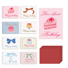 Load image into Gallery viewer, Monolike Message Dear Sweet birthday Card - Mix 40 Mini Postcards, 20 envelopes Package