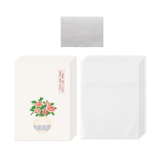 Load image into Gallery viewer, Monolike Paper Frame Photo Card Minhwa, Peony 5P SET - 4x6 Inch Picture Frame Note Card, Greeting cards, Assorted Happy Birthday, Thank you