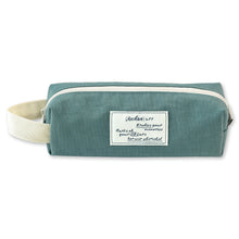 Load image into Gallery viewer, Monolike Archive Block Pen Case, Deep mint - Pencil Pouch, Portable Pencil Bag, Pencil Case, Office Pouch case