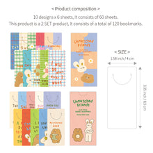Load image into Gallery viewer, Monolike Bandal Bookmarks Unmatched Friends Solid Color + Pattern 120 Pieces
