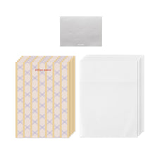 Load image into Gallery viewer, Monolike Paper Frame Photo Card Pattern, Cross 5P SET - 4x6 Inch Picture Frame Note Card, Greeting cards, Assorted Happy Birthday, Thank you