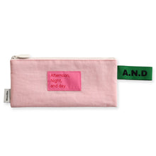 Load image into Gallery viewer, Monolike Afternoon Night and Day flat pen case, Pink - Pencil Pouch, Portable Pencil Bag, Pencil Case, Office Pouch case
