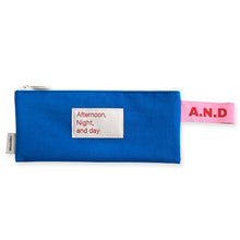 Load image into Gallery viewer, Monolike Afternoon Night and Day flat pen case, Blue - Pencil Pouch, Portable Pencil Bag, Pencil Case, Office Pouch case