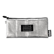 Load image into Gallery viewer, Monolike Little Doodle Cushion Pencil Case, Silver - Pencil Pouch, Portable Pencil Bag, Pencil Case, Office Pouch case, Cushion, Soft, achromatic color