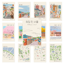 Load image into Gallery viewer, Monolike Walking in Seoul Single card - mix 12 pack