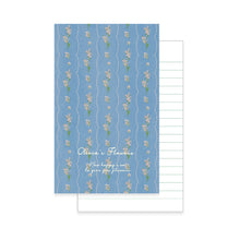 Load image into Gallery viewer, Monolike Olivia's Flowers Paperback Line Notebook - 01. Blue_Design note, Mini note, Simple note, Notebook, 192 Pages, 4.13x6.69