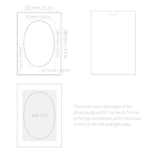 Load image into Gallery viewer, Monolike Paper Photo Frames 4x6 Inch Window, Oval 20 Pack - Cardboard Picture Frame Set with Various Window Shapes for Home Gallery Wall & Desktop Decor
