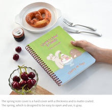 Load image into Gallery viewer, Monolike Unmatched Friends A5 Line Spiral Notebook, Sunbed - Hardcover 5.83 x 8.27inch 128 Page