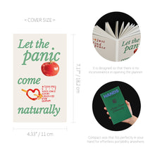 Load image into Gallery viewer, Monolike PVC Handy Planner Notebook Ordinary Days, Tomato - Undated 5 Month Planner, Handheld Lay Flat Diary with Clear PVC Pocket Cover for Office