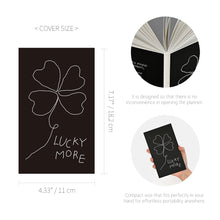 Load image into Gallery viewer, Monolike PVC Handy Planner Notebook Little Doodle, Lucky more - Undated 5 Month Planner, Handheld Lay Flat Diary with Clear PVC Pocket Cover for Office
