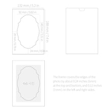 Load image into Gallery viewer, Monolike Paper Photo Frames 4x6 Inch Window, Antique 20 Pack - Cardboard Picture Frame Set with Various Window Shapes for Home Gallery Wall & Desktop Decor