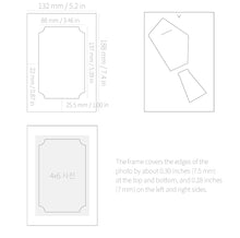Load image into Gallery viewer, Monolike Standing Paper Photo Frames 4x6 Inch Window, Oval 20 Pack - Tabletop Cardboard Picture Frame Stand Set with Various Window Shapes for Desktop & Shelf Display