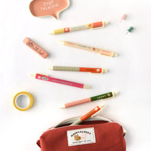 Load image into Gallery viewer, Monolike Happy and Lucky 0.38mm Gel Pens 5Pcs - Black Ink, Fine Point Smooth Writing Pens, Office School Supplies