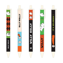 Load image into Gallery viewer, Monolike Olly Molly 0.38mm Gel Pens 5Pcs - Black Ink, Fine Point Smooth Writing Pens, Office School Supplies