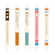 Load image into Gallery viewer, Monolike Unmatched Friends B SET 0.38mm Gel Pens 5Pcs - Black Ink, Fine Point Smooth Writing Pens, Office School Supplies