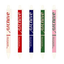 Load image into Gallery viewer, Monolike Archive 0.38mm Gel Pens 5Pcs - Black Ink, Fine Point Smooth Writing Pens, Office School Supplies