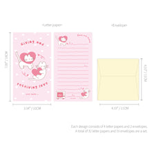 Load image into Gallery viewer, Monolike Storytown Azzle Series.1 Mini Letter Paper and Envelopes Set - 8Type, 32 Letter Paper + 16 Envelopes