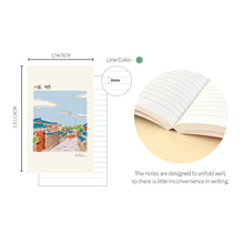 Load image into Gallery viewer, Monolike Seoul Paperback Line Notebook - 03. Bukchon_Design note, Mini note, Simple note, Notebook, 192 Pages, 4.13x6.69