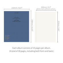 Load image into Gallery viewer, Monolike Nostalgia PVC Adhesive Photo Album, Blue - Photo Album, Photo Book, Adhesive Album, Design Album