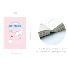 Load image into Gallery viewer, Monolike B6 Storytown Afternoon Diary 6 Month Planner, Surprised cat - Academic Planner, Weekly & Monthly Planner, Scheduler, Undated Planner, 128x182mm