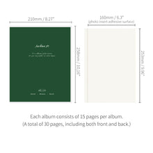 Load image into Gallery viewer, Monolike Archive247 Solid PVC Adhesive Photo Album, Deep green - Photo Album, Photo Book, Adhesive Album, Design Album
