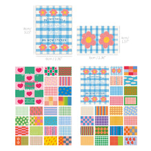Load image into Gallery viewer, Monolike Big Wow Sticker Unmatched Friends Pattern Series.3 + Series.4 Set - Big Size Cute Stickers, Square Stickers