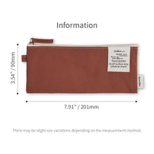 Load image into Gallery viewer, Monolike Archive 247 Flat Pen Case, Brick red - Pencil Pouch, Portable Pencil Bag, Pencil Case, Office Pouch case, Pen case