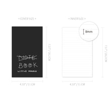 Load image into Gallery viewer, Monolike Little Doodle PVC Handy Notebook, X book - Exposed Binding, PVC cover, Academic, Journal, Diary, 160pages