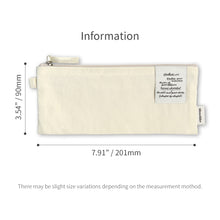 Load image into Gallery viewer, Monolike Archive 247 Flat Pen Case, Ivory - Pencil Pouch, Portable Pencil Bag, Pencil Case, Office Pouch case, Pen case