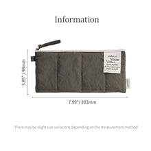 Load image into Gallery viewer, Monolike Archive247 Cushion Pencil Case, 06. Gray - Pencil Pouch, Portable Pencil Bag, Pencil Case, Office Pouch case, Cushion, Soft, Vintage