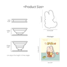 Load image into Gallery viewer, Monolike Happy and Lucky Littles Smart-tok Happy with teddy_cell phone grip,cell phone accessory,phone grip,phone grip holder