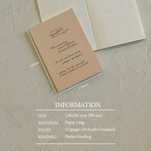 Load image into Gallery viewer, Monolike B6 Archive247 Diary 6 Month Planner, 02.Brown - Academic Planner, Weekly & Monthly Planner, Scheduler, Undated Planner, 128x182mm