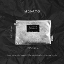 Load image into Gallery viewer, Monolike Little Doodle Flat Pouch, Silver - Makeup Bag, Cosmetic Bag, Travel Bag, Toiletry Bag, Organizer, Storage Bag