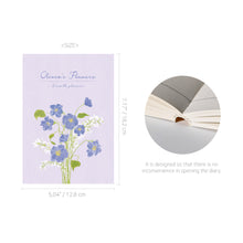 Load image into Gallery viewer, Monolike BASIC Olivia's Flowers 6-Month Undated Planner, Purple - Undated Academic Weekly & Monthly Planner