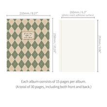 Load image into Gallery viewer, Monolike Archive247 Classic PVC Adhesive Photo Album, Brown argyle - Photo Album, Photo Book, Adhesive Album, Design Album