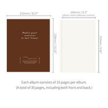 Load image into Gallery viewer, Monolike Archive247 Solid PVC Adhesive Photo Album, Brown - Photo Album, Photo Book, Adhesive Album, Design Album