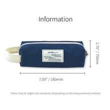 Load image into Gallery viewer, Monolike Archive Block Pen Case, Ocean navy - Pencil Pouch, Portable Pencil Bag, Pencil Case, Office Pouch case