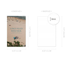 Load image into Gallery viewer, Monolike Capture The Life PVC Handy Notebook, Beach - Exposed Binding, PVC cover, Academic, Journal, Diary, 160pages