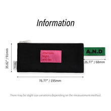 Load image into Gallery viewer, Monolike Afternoon Night and Day flat pen case, Black - Pencil Pouch, Portable Pencil Bag, Pencil Case, Office Pouch case