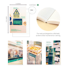 Load image into Gallery viewer, Monolike CAPTURE THE LIFE Paperback Line Notebook 3p A-SET_Art design note, Mini note, Line note, Notebook, 192 Pages, 4.13x6.69