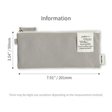 Load image into Gallery viewer, Monolike Archive 247 Flat Pen Case, Gray - Pencil Pouch, Portable Pencil Bag, Pencil Case, Office Pouch case, Pen case