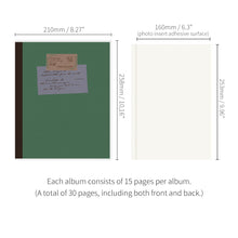 Load image into Gallery viewer, Monolike Nostalgia PVC Adhesive Photo Album, Moss green - Photo Album, Photo Book, Adhesive Album, Design Album
