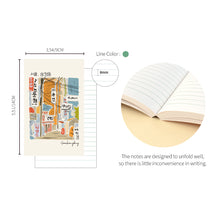 Load image into Gallery viewer, Monolike Seoul Paperback Line Notebook - 01. Samcheong-dong_Design note, Mini note, Simple note, Notebook, 192 Pages, 4.13x6.69
