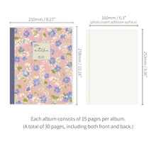 Load image into Gallery viewer, Monolike Olivia's Flowers PVC Adhesive Photo Album, Pink - Photo Album, Photo Book, Adhesive Album, Design Album