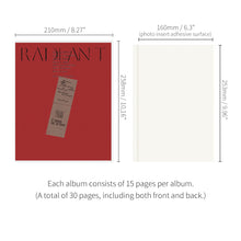 Load image into Gallery viewer, Monolike Nostalgia PVC Adhesive Photo Album, Red - Photo Album, Photo Book, Adhesive Album, Design Album